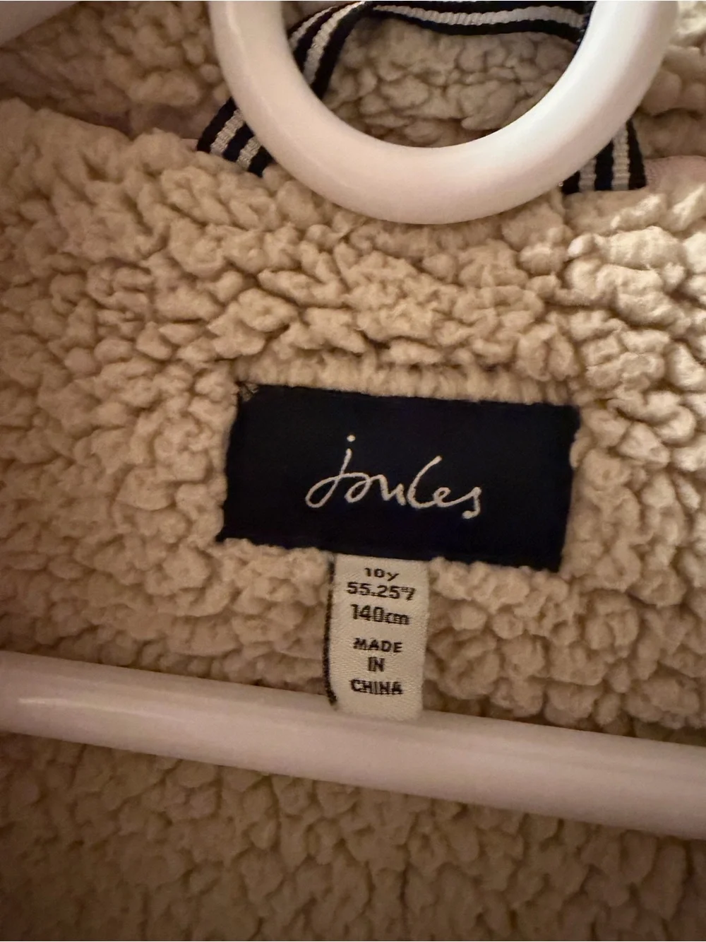 Joules Kids Puffer Jacket with Sherpa Hood